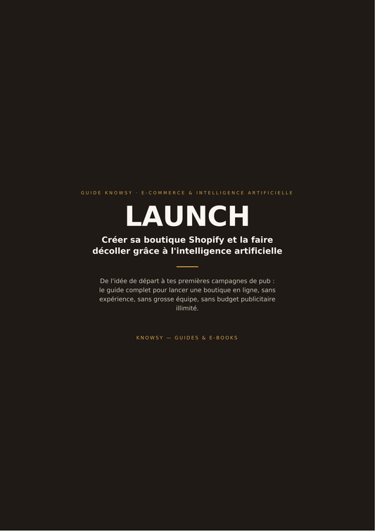 LAUNCH — Create your Shopify store and make it take off with AI